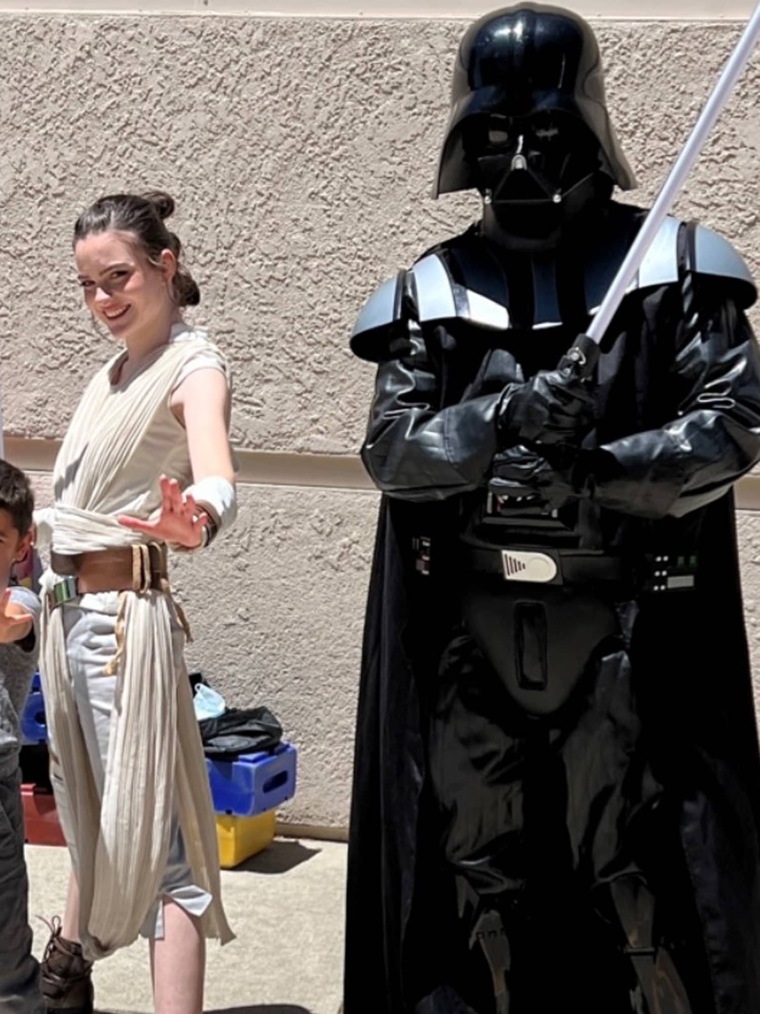 Darth Vader and Rey Skywalker - Star Wars Character Parties in Northern CA